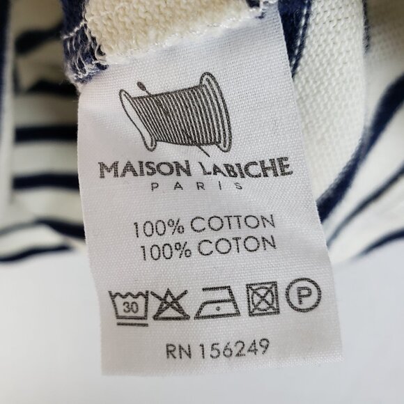 Maison Labiche Sailor Shirt Wild Thing Gold Embroidery size S Cotton Nautical - Picture 7 of 11